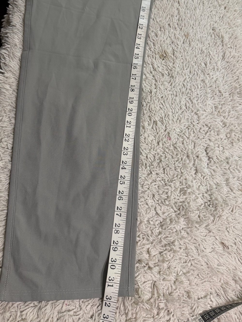 Vuori Meta pants Size 38X32 light gray five pocket design waistband - Picture 9 of 14